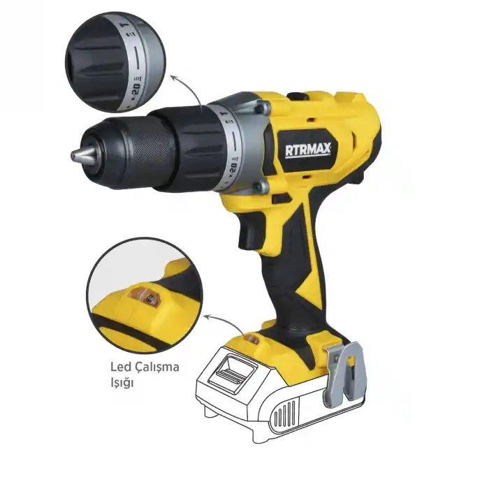 Rtrmax RTX1820B Solo Akülü Darbeli Matkap 