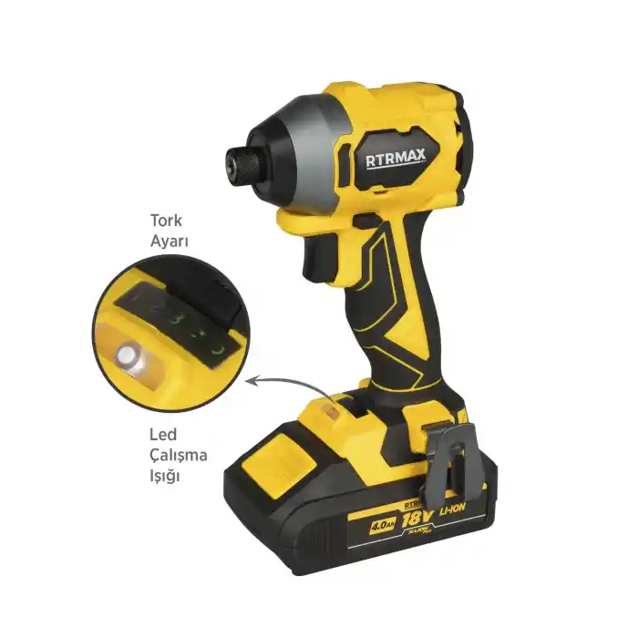 Rtrmax RTX3050 Akülü Torklu Vidalama 230Nm