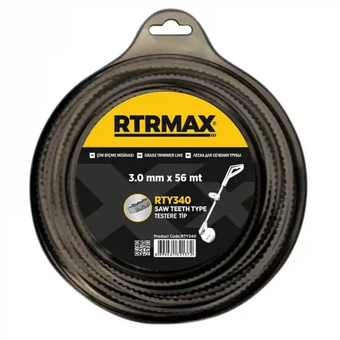 Rtrmax RTY340 3,0mmx56m Gri Testere Tırpan Misinası