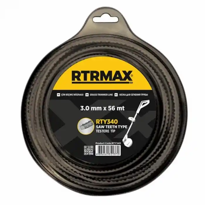 Rtrmax RTY343 3.3mmx46m Gri Testere Tırpan Misinası
