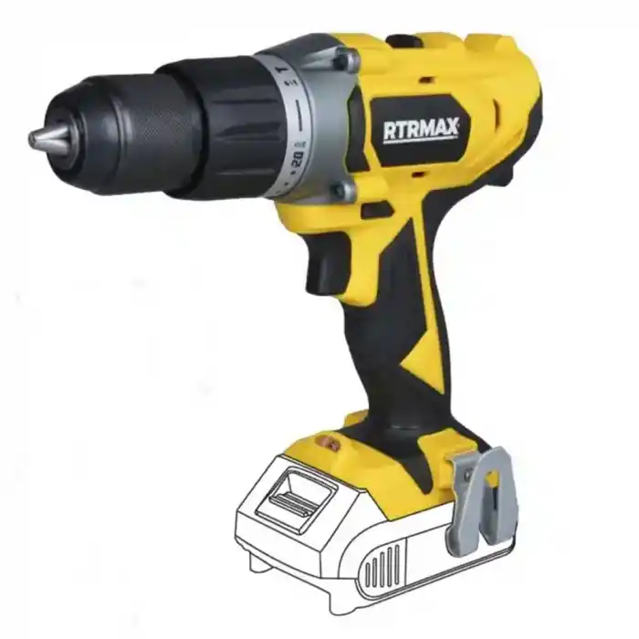 Rtrmax Xlion 2Li Akülü Darbeli Matkap, Avuç Taşlama Seti