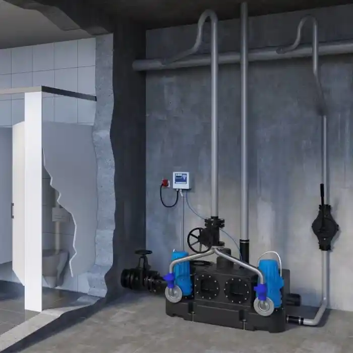 Sanicubic 2 GR SE71.4 T Endüstriyel Foseptik Pis Atık Su Tahliye İstasyonu