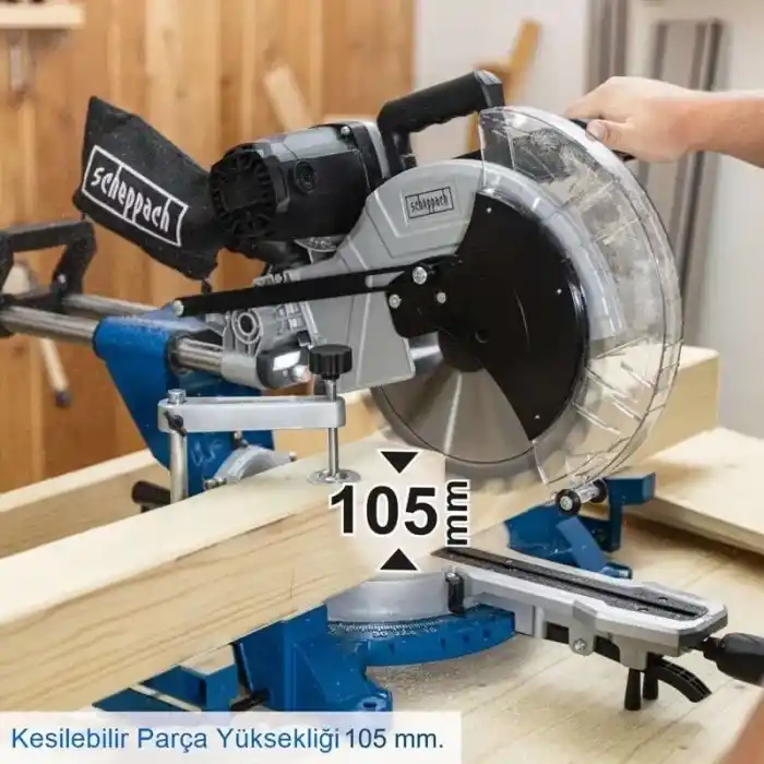 Scheppach HM140L Lazerli Gönye Kesme Testere