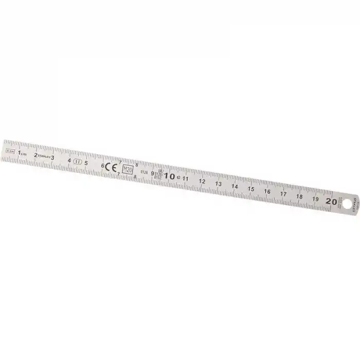 Stanley 1-35-522 200mm x 13mm Paslanmaz Esnek Çelik Cetvel
