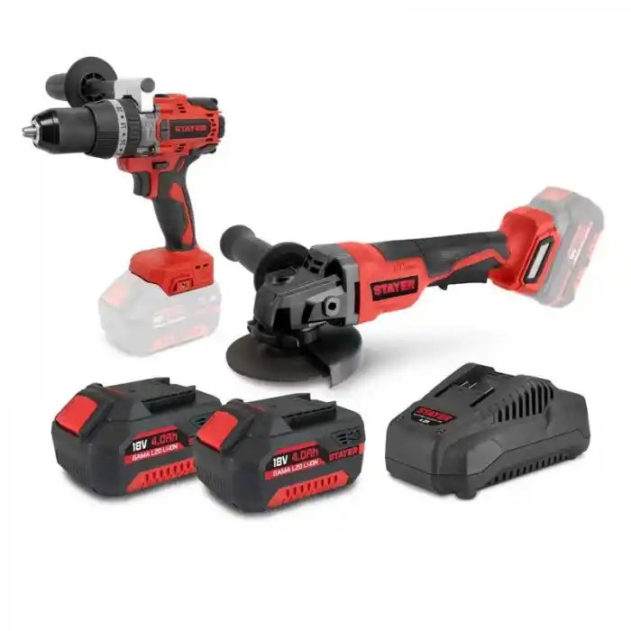 Stayer PBL80L2024 Akülü Matkap+AGBPS2024K Avuç Taşlama Seti
