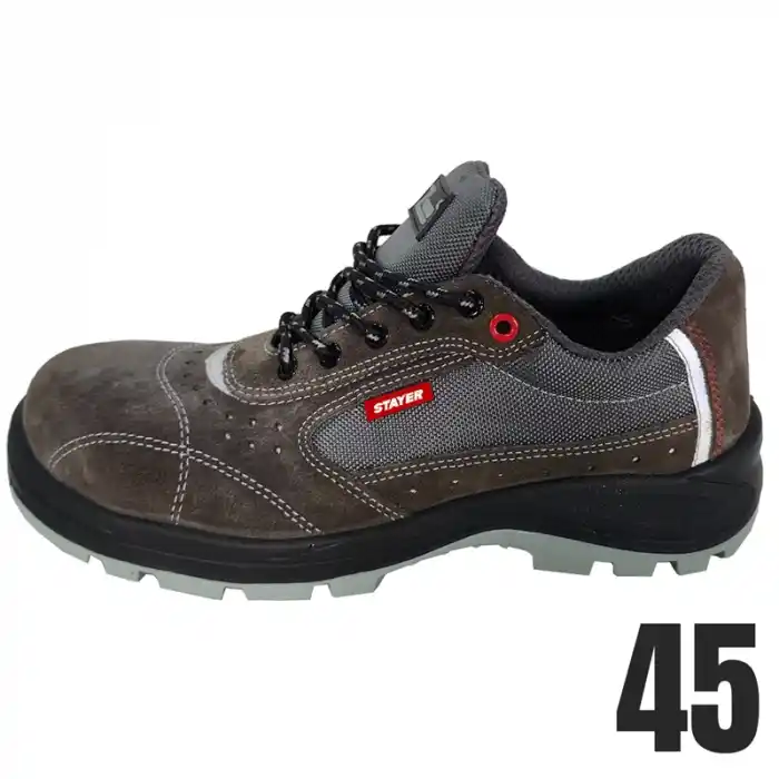 Stayer WINDJR İş Ayakkabısı Süet Deri Kompozit Burun Çift Dansite PU-PU Taban 45 Numara