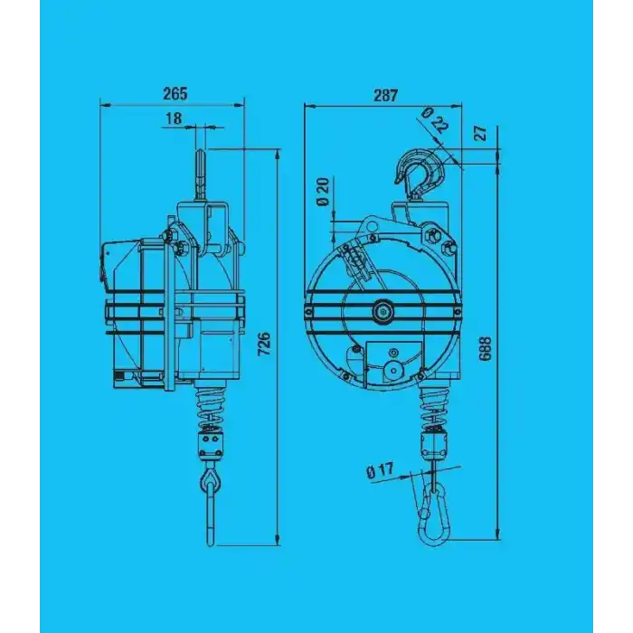 Tecna 9444 80-100kg 3mt Havalı Balanser