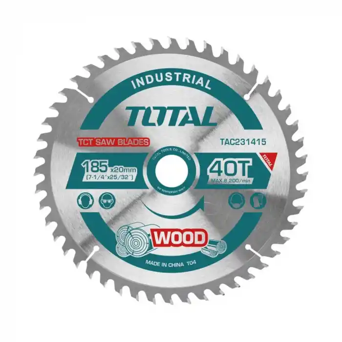 Total TAC231415 Ahşap Daire Testere Yedek Bıçak 185mm