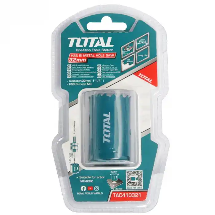 Total TAC410321 HSS Bi-Metal Panç 32x38 mm