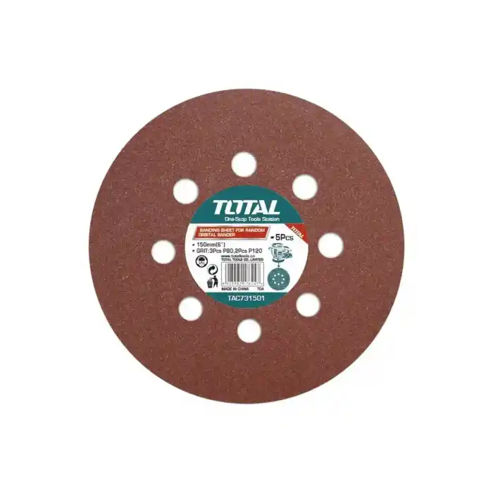 Total TAC731501 Ekzantrik Zımpara Yedek Zımpara Kağıdı