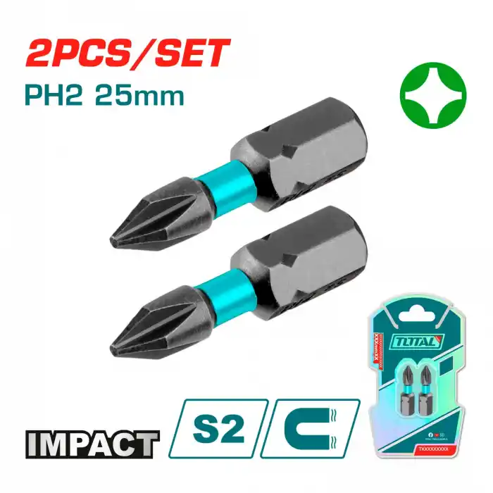 Total TACIM71PH225 Darbeli PH2X25 mm Bits Uç