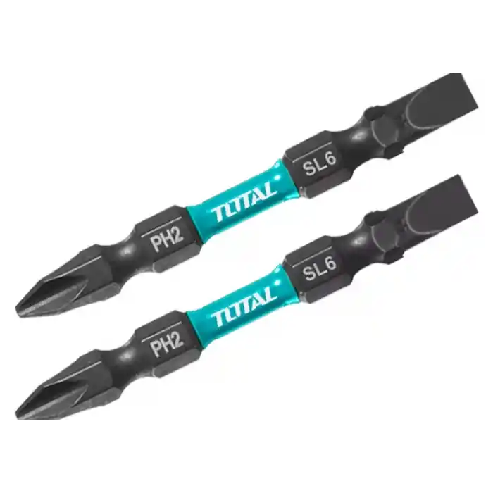 Total TACIM72PH265 Darbeli 65 mm Çift Taraflı PH2 Bist Uç