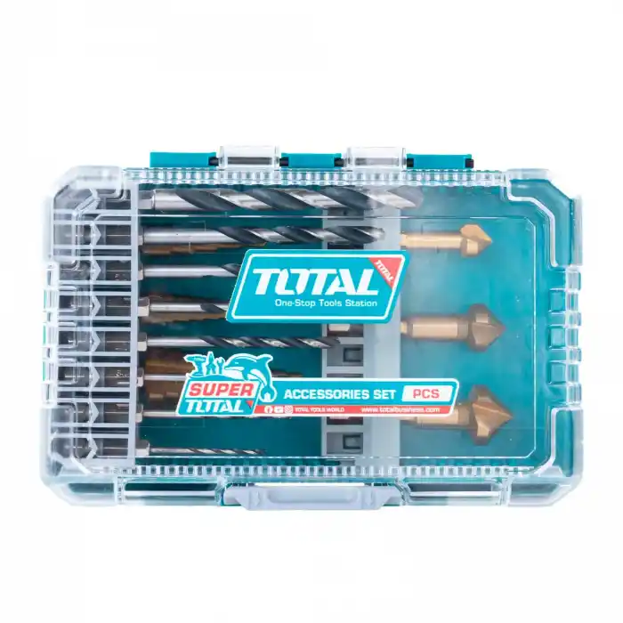 Total TACSDL61401 14 parça Hss Matkap Ucu ve Kademeli Uç Seti