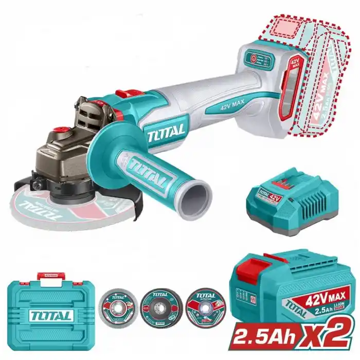 Total TAGLI4128112E 42V Akülü Avuç Taşlama 115mm