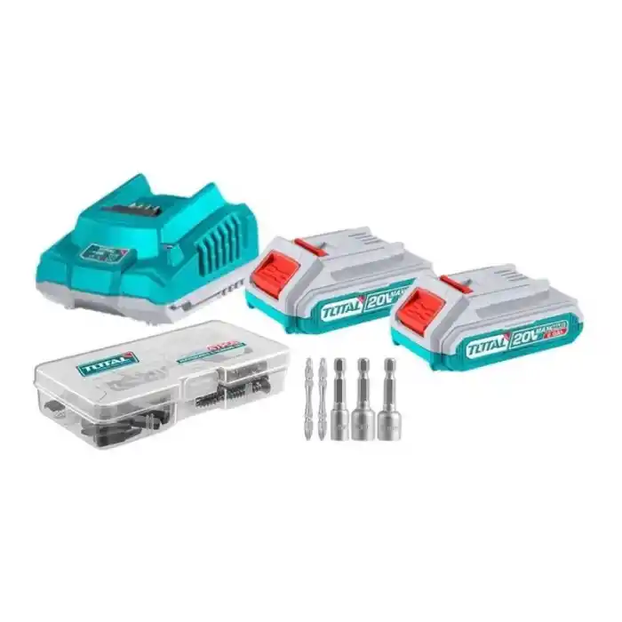 Total TCKLI20272E Akülü Matkap Darbeli Vidalama Seti 2.0Ah