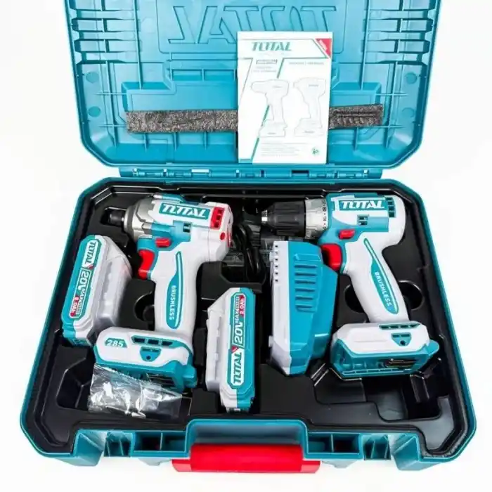 Total TCKLI20272E Akülü Matkap Darbeli Vidalama Seti 2.0Ah