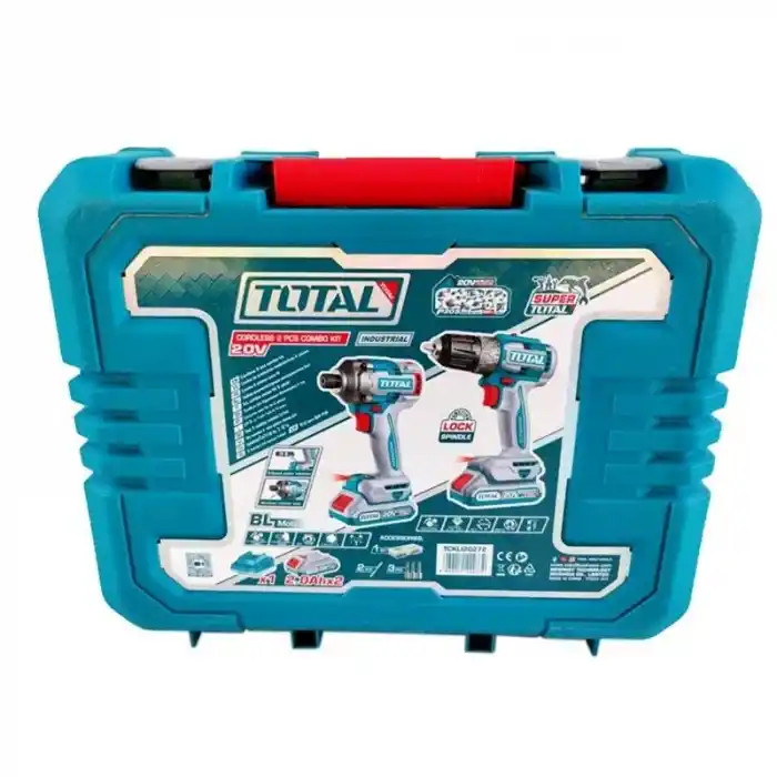 Total TCKLI20272E Akülü Matkap Darbeli Vidalama Seti 2.0Ah