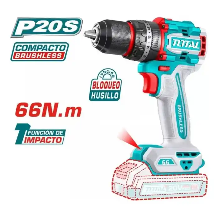 Total TCKLI20277E Akülü Darbeli Matkap+Darbeli Vidalama Seti