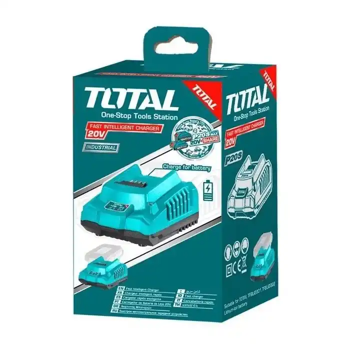 Total TFCLI2001E Lityum Piller için Hızlı Akü Pil Şarj Cihazı