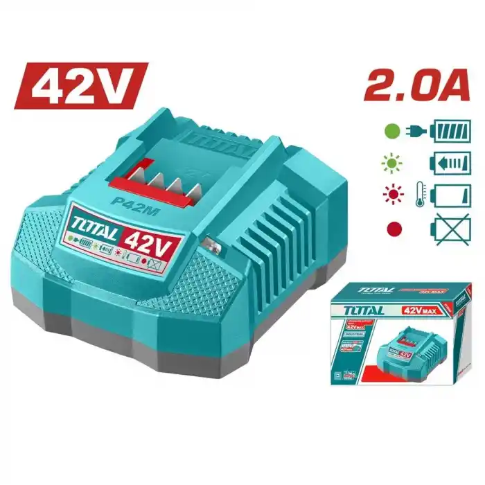 Total TFCLI42021E Yedek Akü Şarj Aleti 42V 2.0A