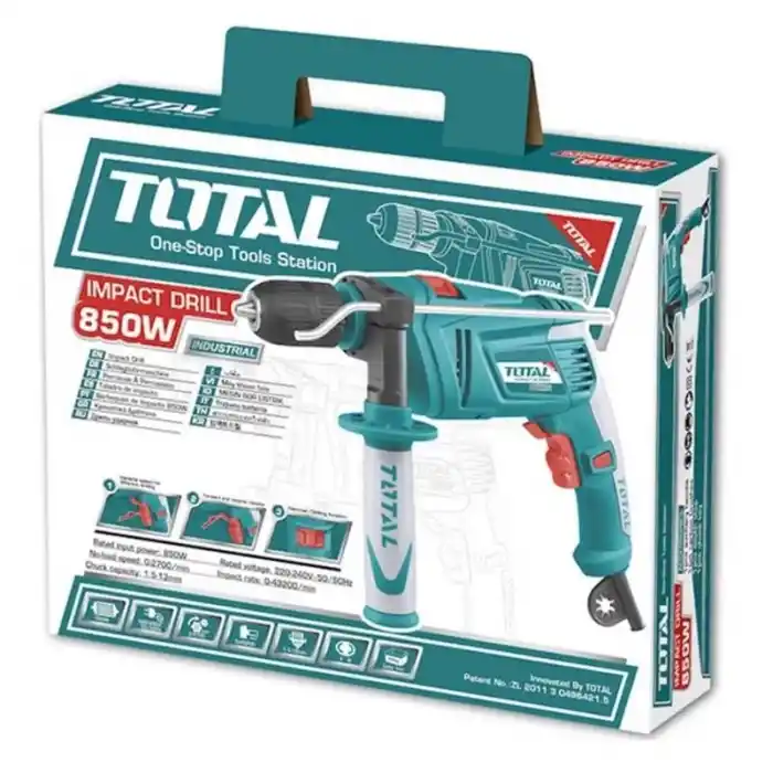 Total TG109136-2 Elektrikli 13mm Darbesiz Matkap