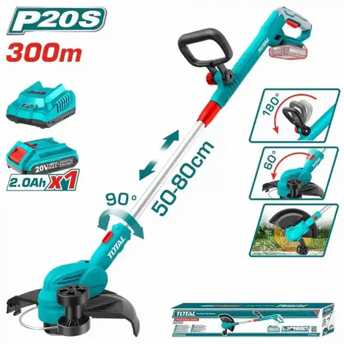 Total TGTLI203285 Akülü Çim Biçme Kenar Kesme Makinesi