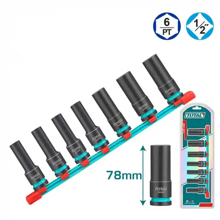 Total THKISD12073L Darbeli Lokma Seti 1/2 7 Parça