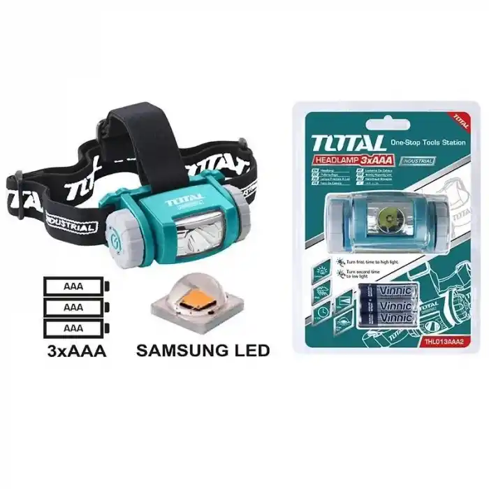 Total THL013AAA6 Şarjlı Hareket Sensörlü IPX4 Led Kafa Lambası Çalışma Işığı