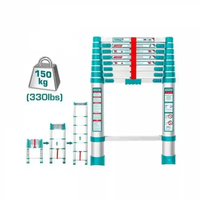 Total THLAD08081 Teleskopik Merdiven 260 cm