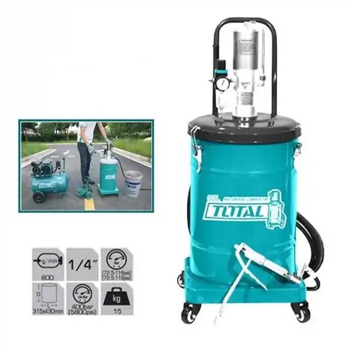 Total THT118302 30Lt Kovalı 50:1 Havalı Gres Pompası