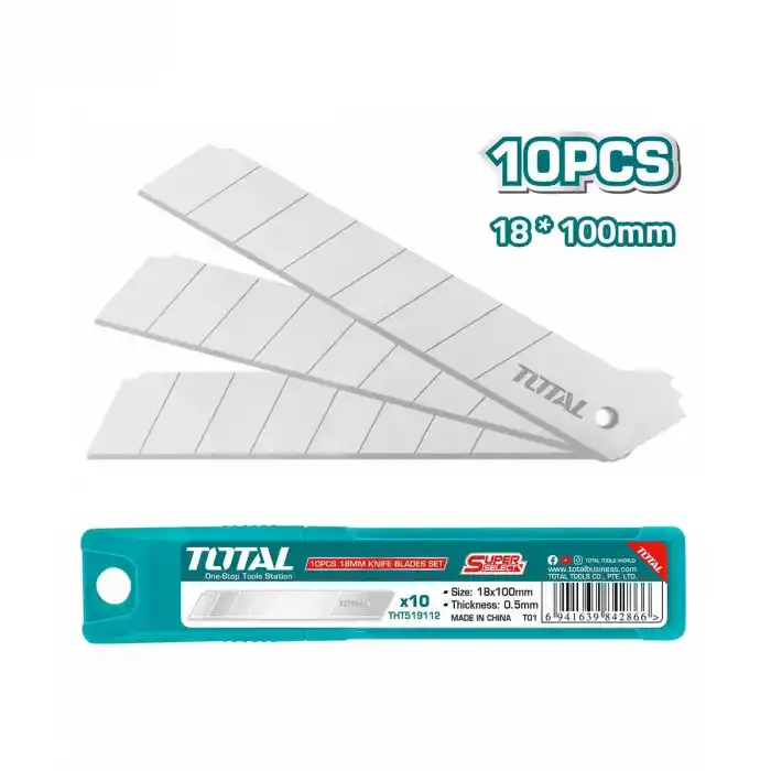 Total THT519112 Büyük Maket Bıçağı Ucu 10lu