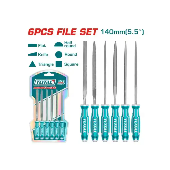 Total THT91462 6 Parça İnce Eğe Seti