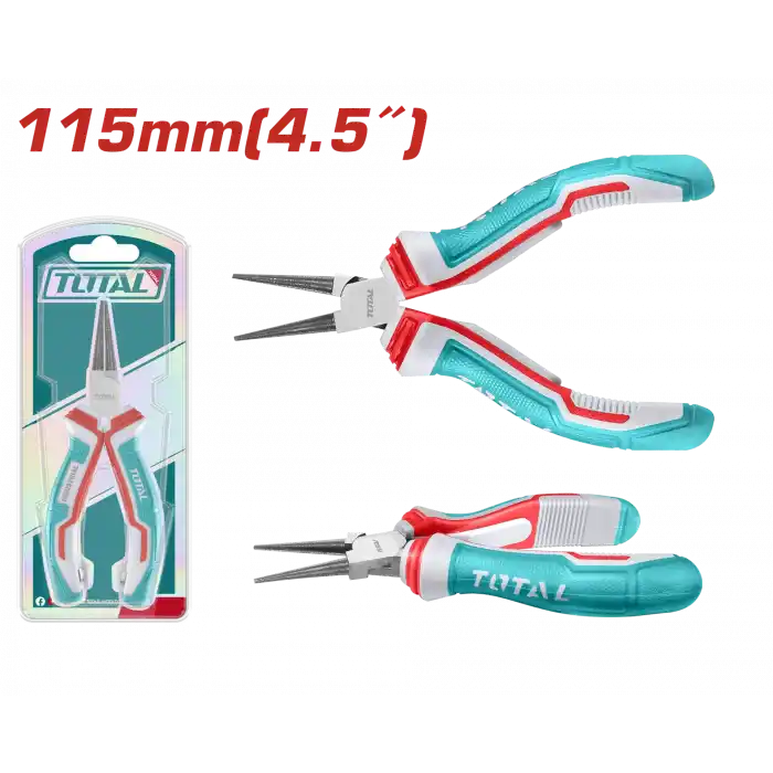 Total THTMN656 Elektronikçi Tip Yuvarlak Uçlu Kargaburun 115 mm