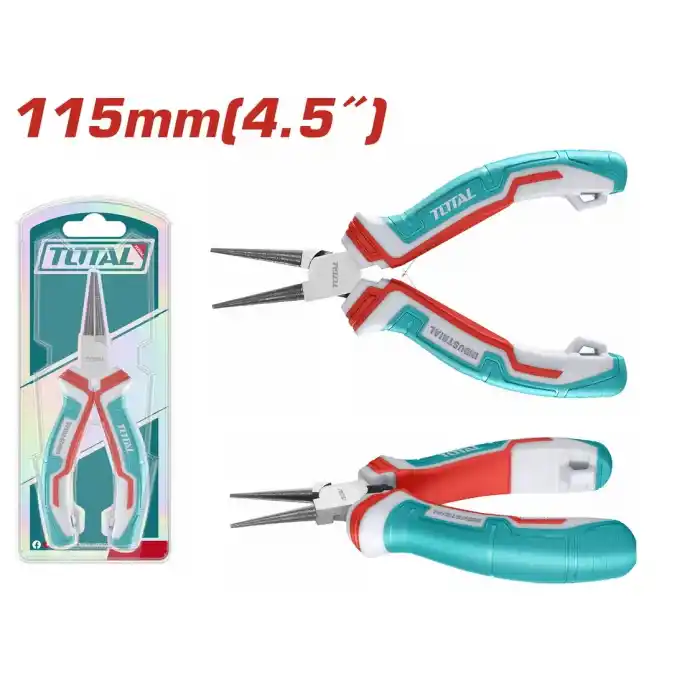 Total THTMN656 Elektronikçi Tip Yuvarlak Uçlu Kargaburun 115 mm