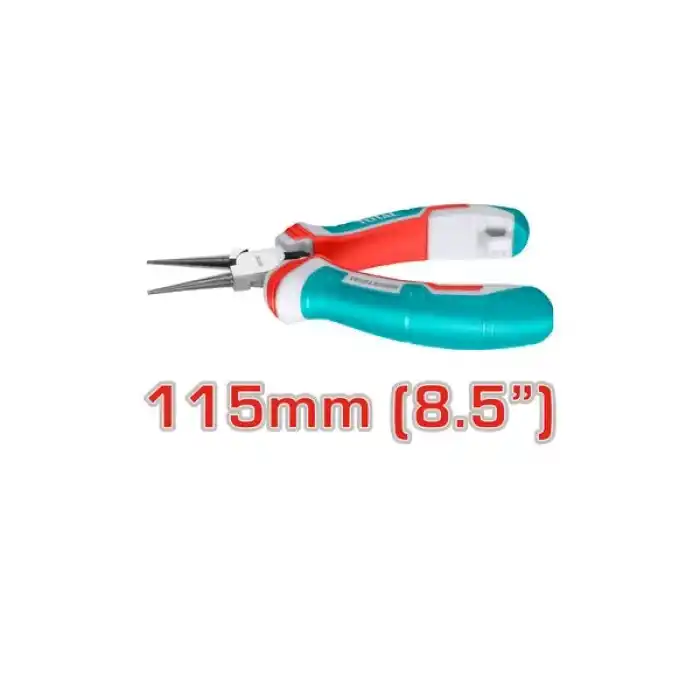Total THTMN656 Elektronikçi Tip Yuvarlak Uçlu Kargaburun 115 mm