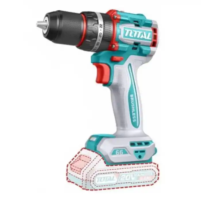 Total TIDLI20668E Akülü Darbeli Kömürsüz Matkap