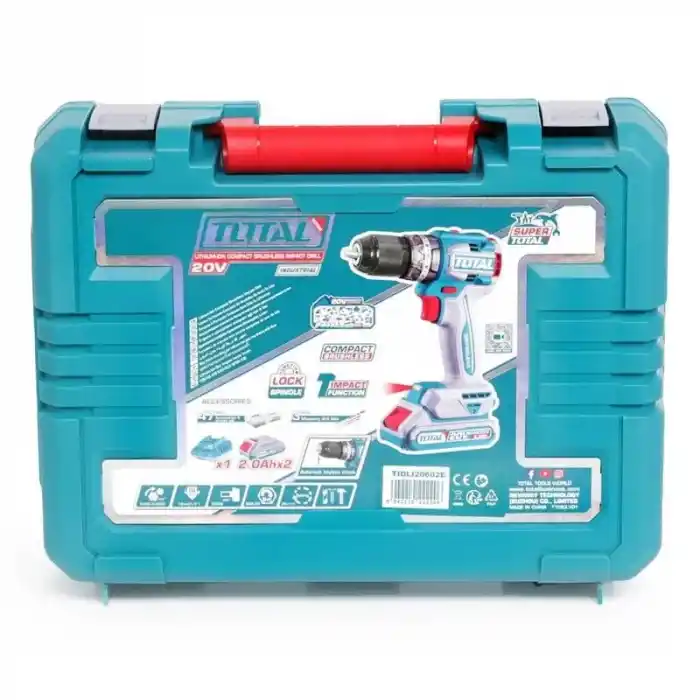 Total TIDLI20668E Akülü Darbeli Kömürsüz Matkap