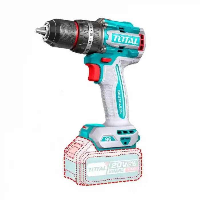 Total TIDLI20968E Akülü Darbeli Kömürsüz Matkap