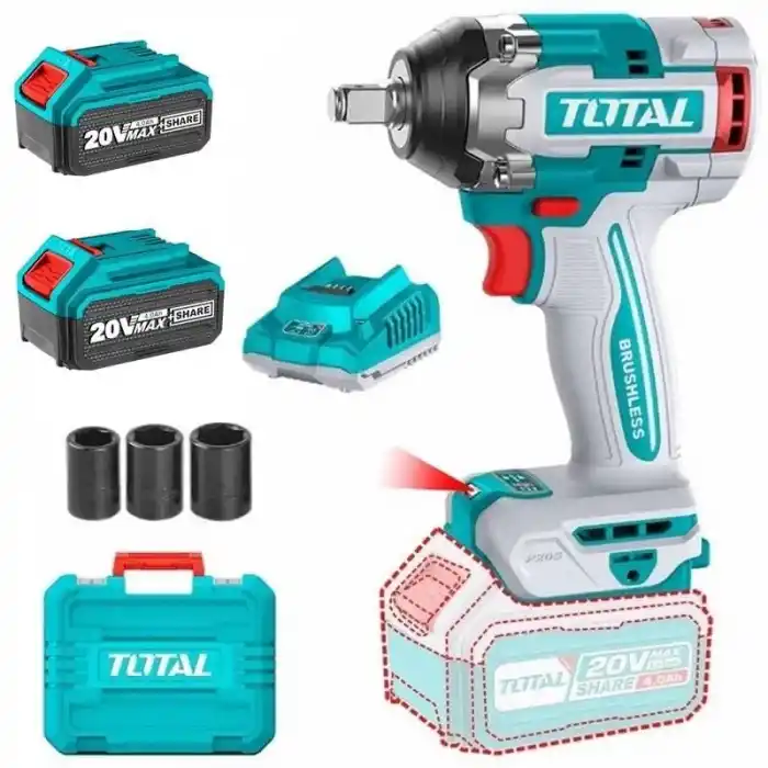 Total TIWLI2050E Akülü Somun Sıkma 1/2 500 Nm