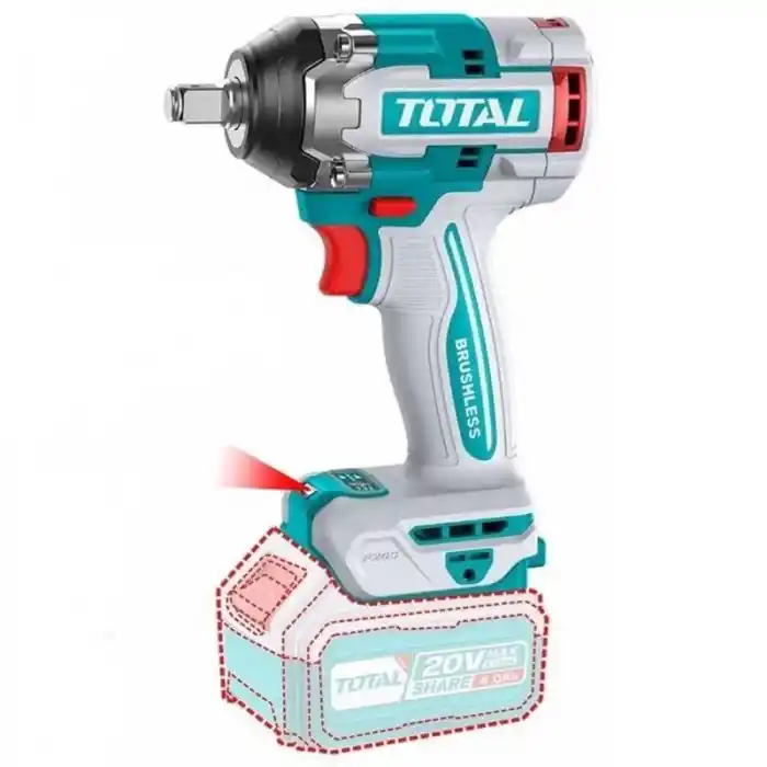Total TIWLI2050E Akülü Somun Sıkma 1/2 500 Nm