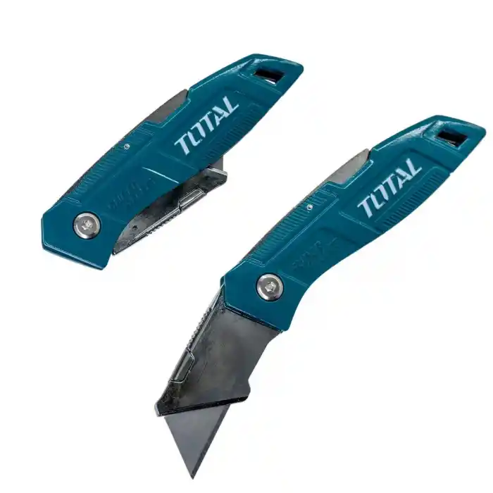 Total TOS23037E Şerit Metre ve Maket Bıçağı Falçata Seti 7 Parça