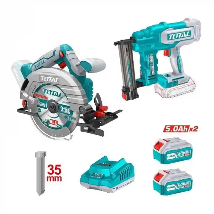 Total TOSLI240866E Akülü Daire Testere Çivi Tabancası Seti