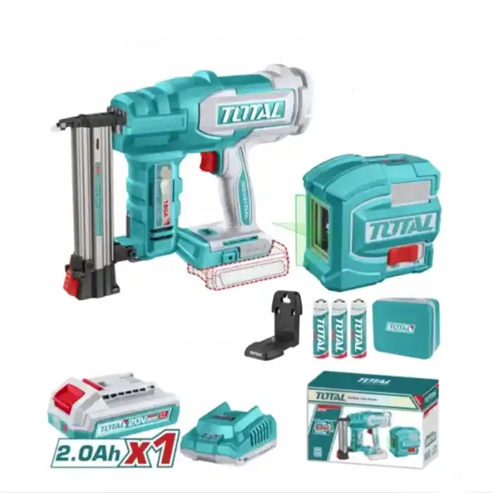 Total TOSLI250201E Akülü Çivi Tabancası ve Lazer Hizalama Seti