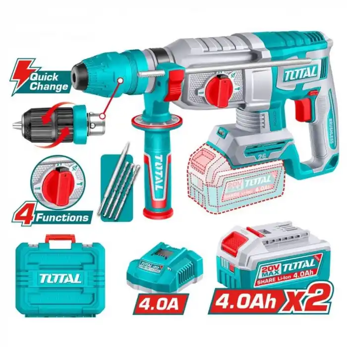 Total TRHLI202689E Akülü Kırıcı Delici Matkap 2.8 Kg