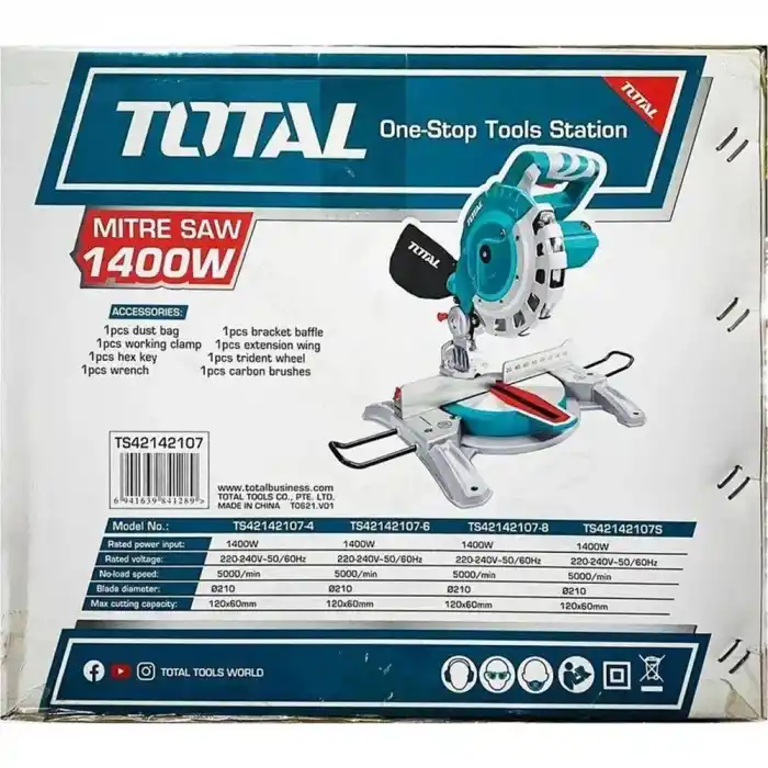 Total TS42142107 Gönye Kesme Testere 210 mm