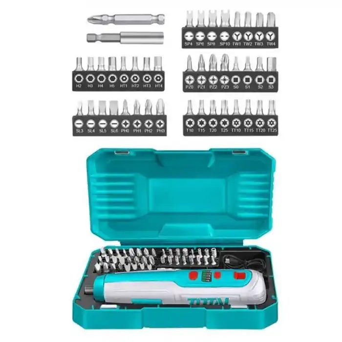 Total TSDLI0403 Akülü Vidalama Tornavida Seti