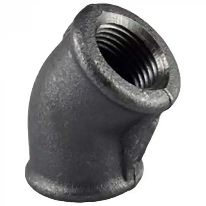 Trakya Döküm 1/2 Siyah Dirsek 45°