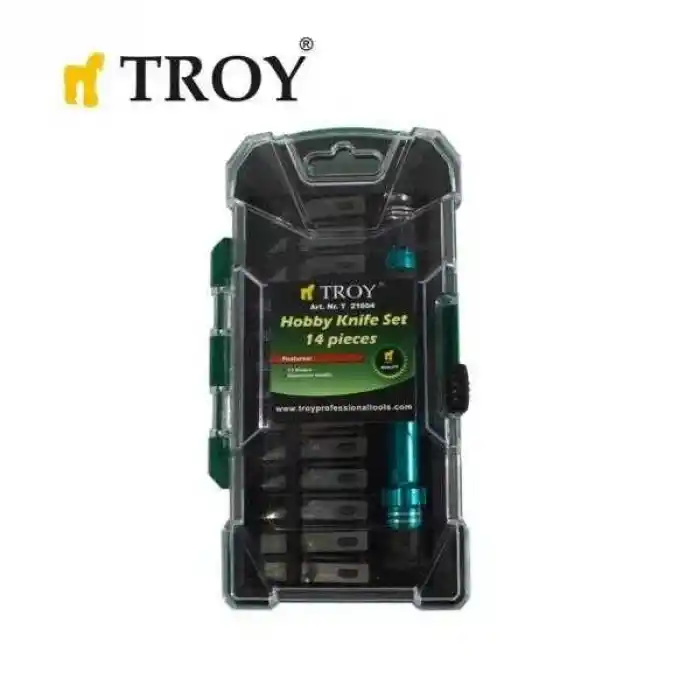 Troy 21604 Hobi Maket Bıçağı Seti, 14 Parça