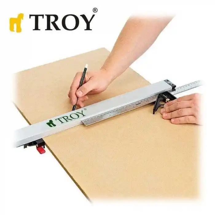 Troy 25007 Kıskaçlı Alüminyum Testere Kılavuzu 122cm