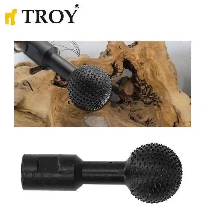 Troy 25082 Avuç Taşlama İçin Küresel Ahşap Zımpara, Öğütme Ucu, M14-40